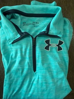 Under Armour Youth Aqua Quarter-Zip Performance Pullover